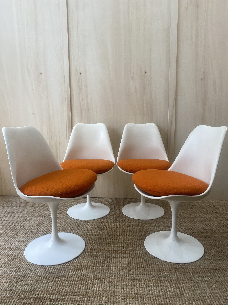 Set Of 4 Tulip Chairs - Knoll-photo-3