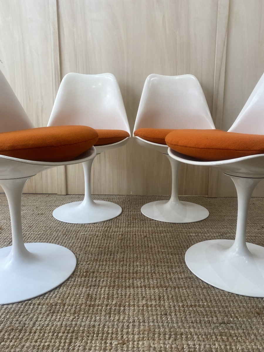 Set Of 4 Tulip Chairs - Knoll-photo-1