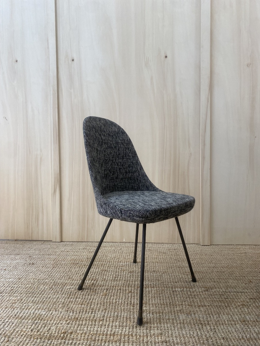 Set Of 6 Italian Chairs - Lenzi Nello - 1950-photo-1