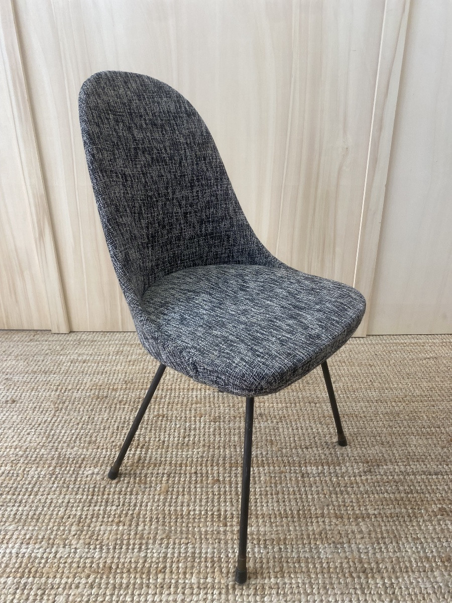 Set Of 6 Italian Chairs - Lenzi Nello - 1950-photo-2