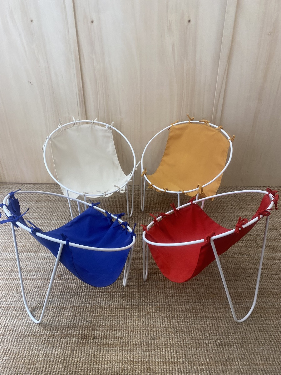 4 Outdoor Armchairs - 1950s - France-photo-3