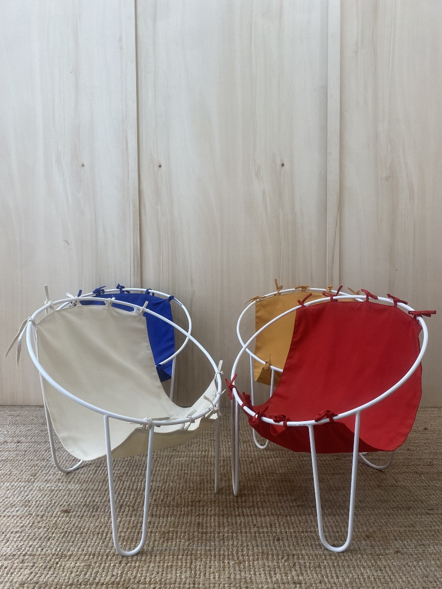 4 Outdoor Armchairs - 1950s - France-photo-4