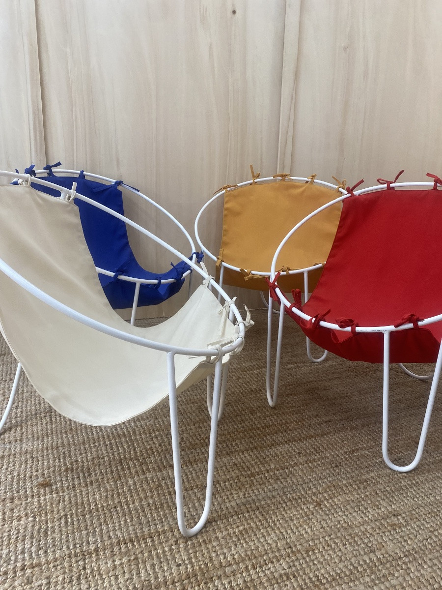 4 Outdoor Armchairs - 1950s - France-photo-7