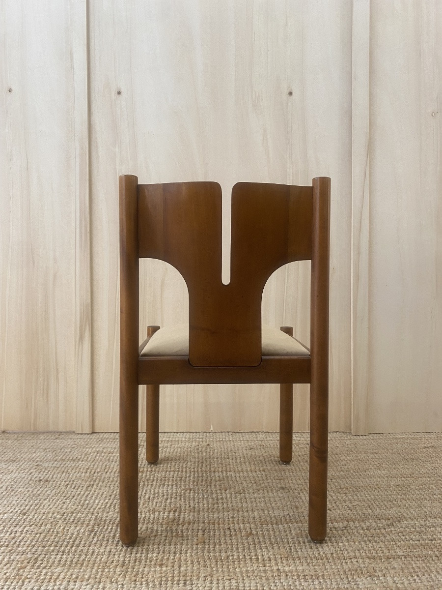 Set Of 6 Chairs - Mobilgirgi - Italy - 1960-photo-1