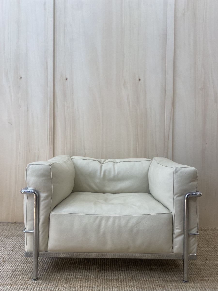 Cassina Lc3 Armchair - Luxury Feather Version-photo-3