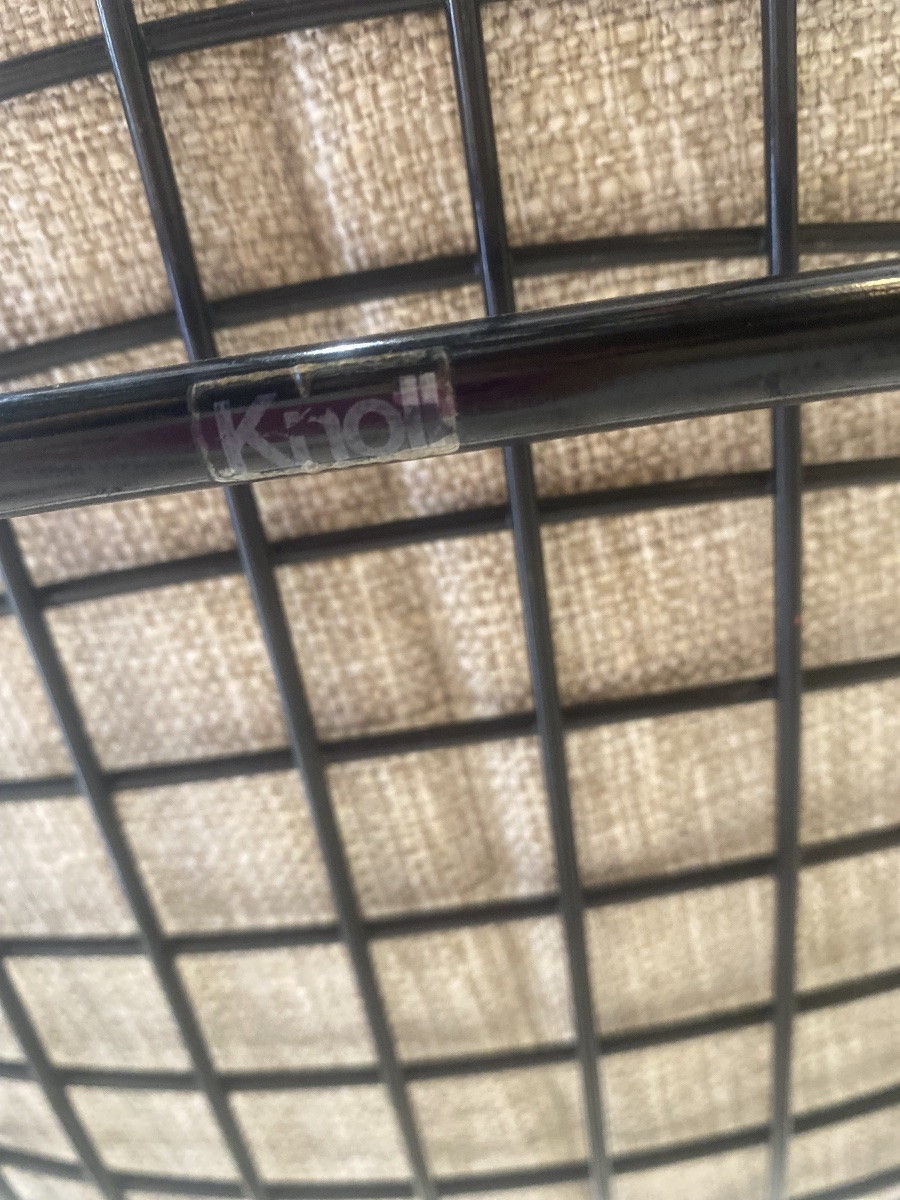 4 Harry Bertoia Chairs - Knoll - Black Rilsan-photo-4