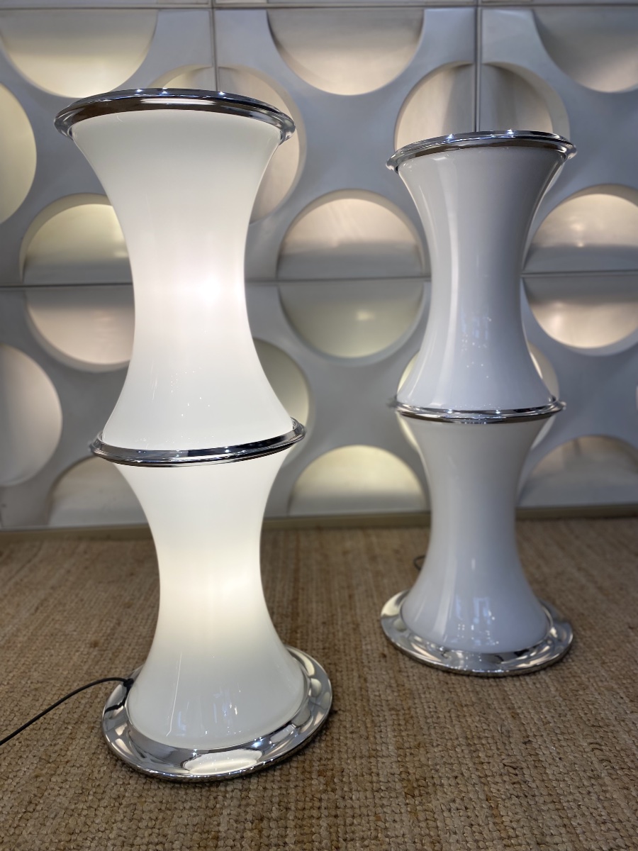 Enrico Tronconi - Pair Of Bamboo Floor Lamps-photo-3