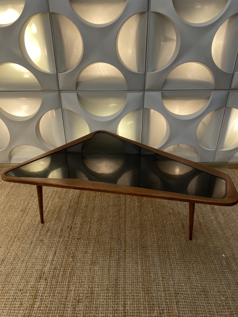 Table Basse Vintage de Charles Ramos Forme Libre 1950-photo-2