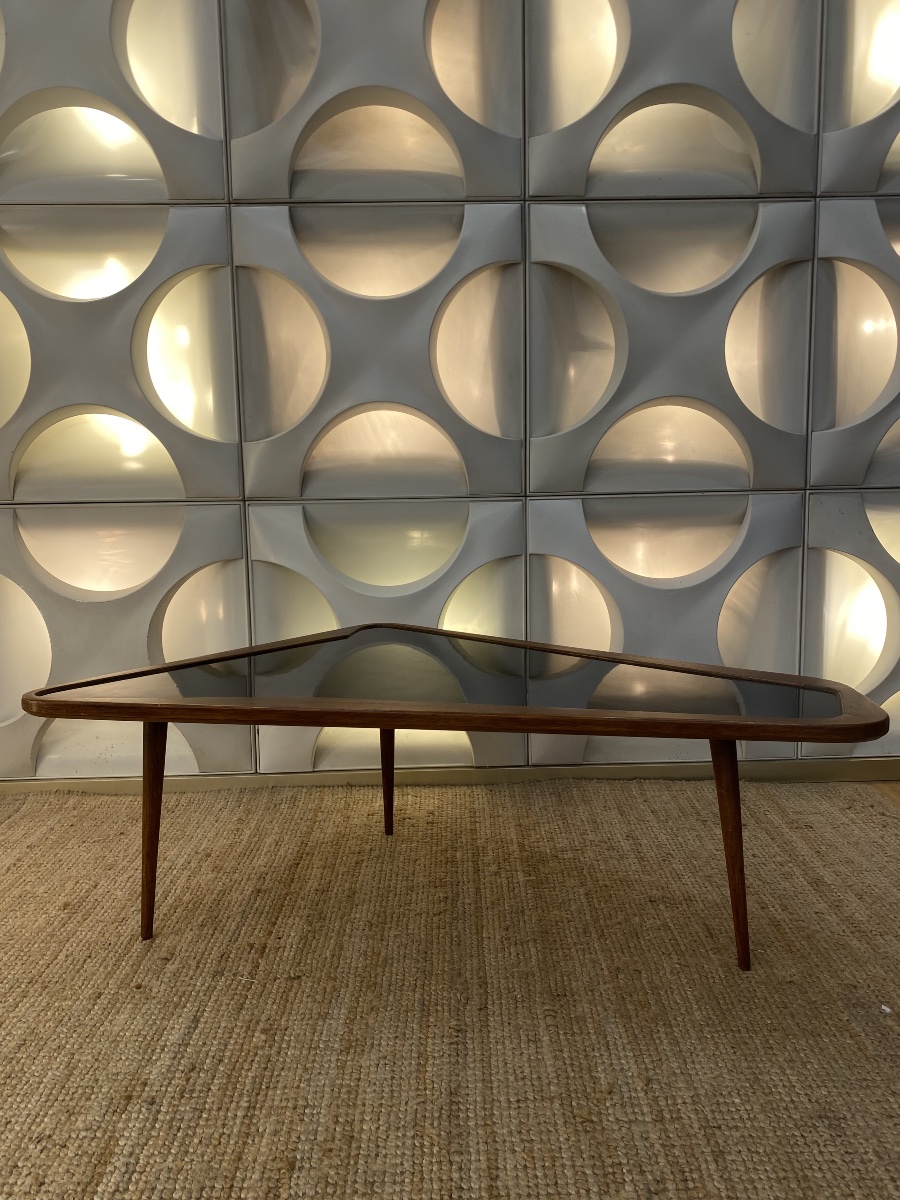 Table Basse Vintage de Charles Ramos Forme Libre 1950-photo-3