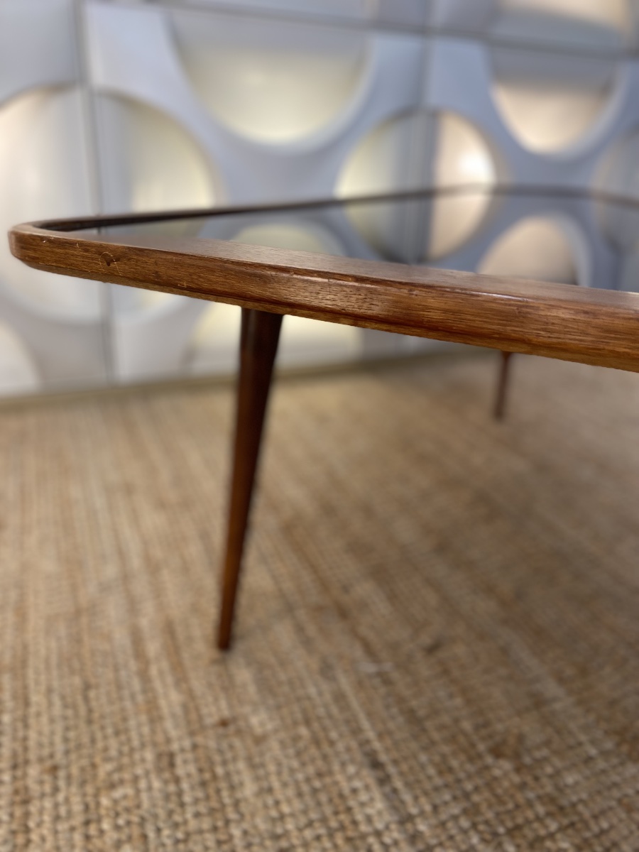 Table Basse Vintage de Charles Ramos Forme Libre 1950-photo-4