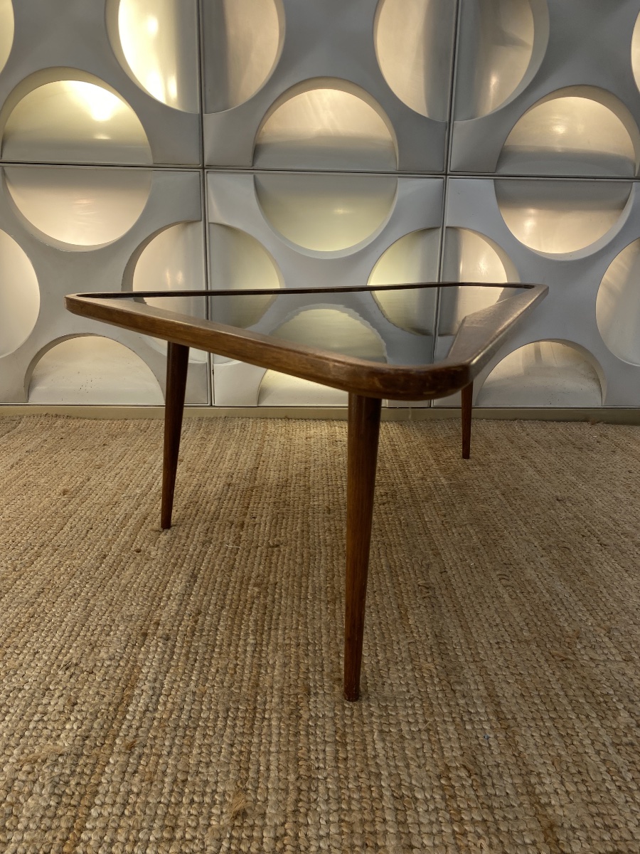 Table Basse Vintage de Charles Ramos Forme Libre 1950-photo-2