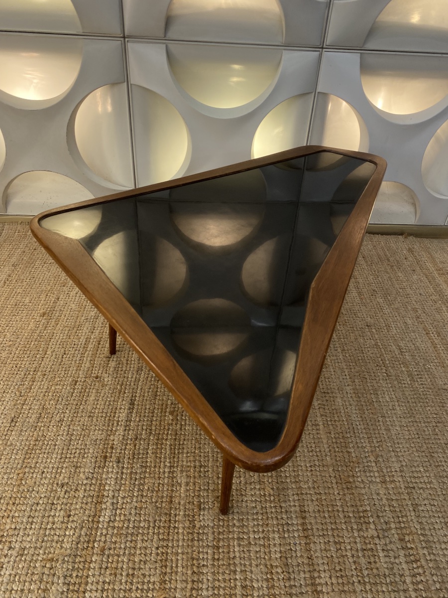Table Basse Vintage de Charles Ramos Forme Libre 1950-photo-3