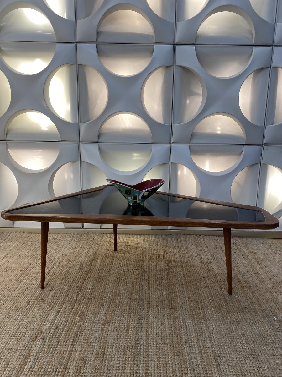 Table Basse Vintage de Charles Ramos Forme Libre 1950-photo-5