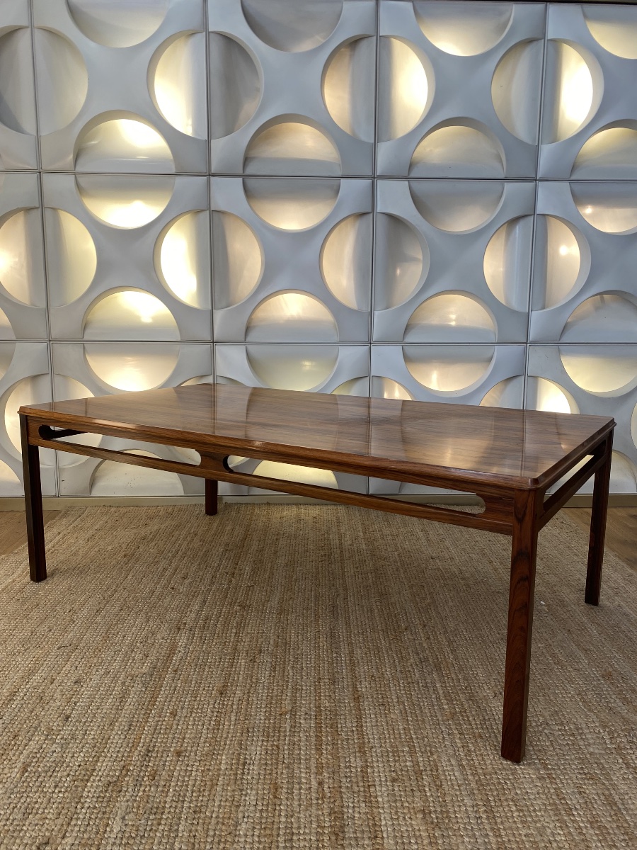 Tables basses vintage en bois de rose par Rasmus Solber pour S Mobler, 1960-photo-2