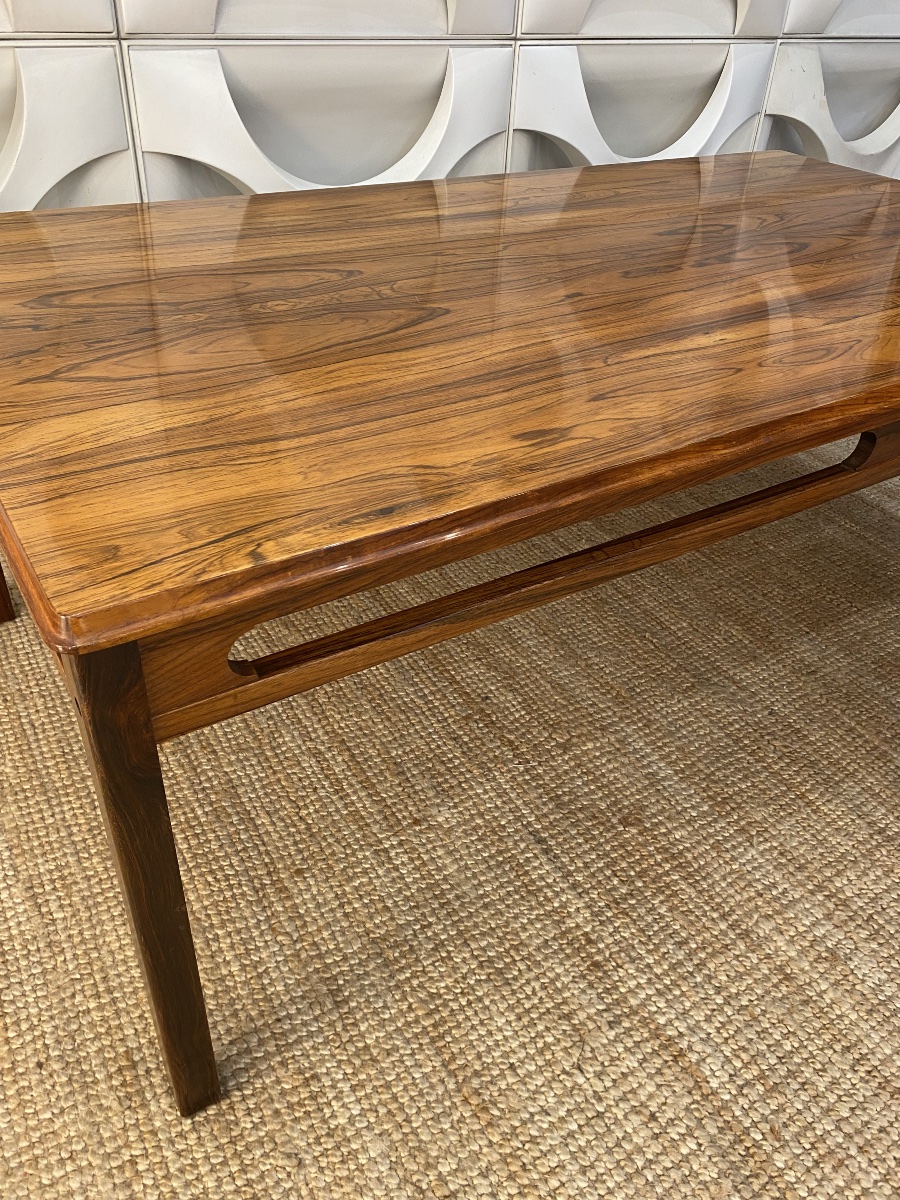 Tables basses vintage en bois de rose par Rasmus Solber pour S Mobler, 1960-photo-4