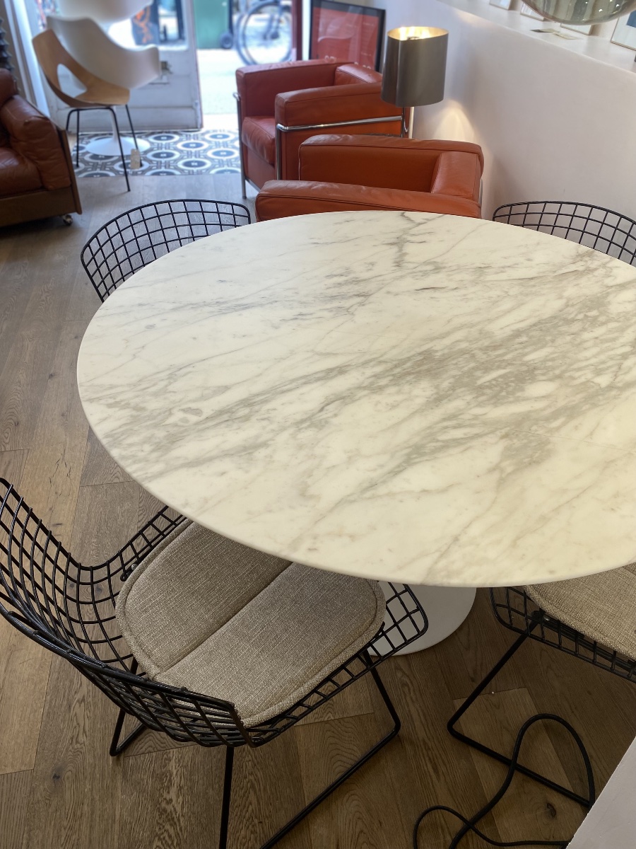KNOLL - Table Tulip marbre Calacatta - Eero Saarinen - Ø 120 cm-photo-3
