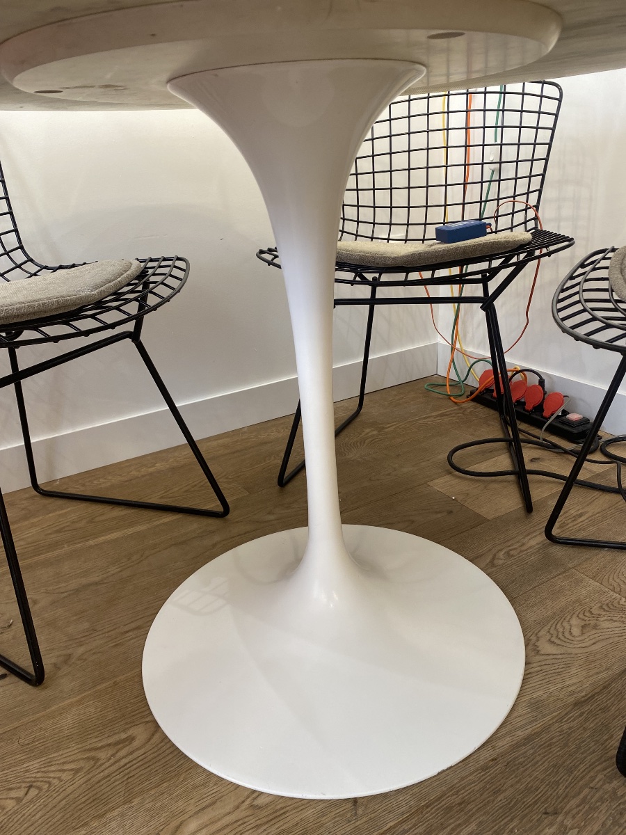 KNOLL - Table Tulip marbre Calacatta - Eero Saarinen - Ø 120 cm-photo-5