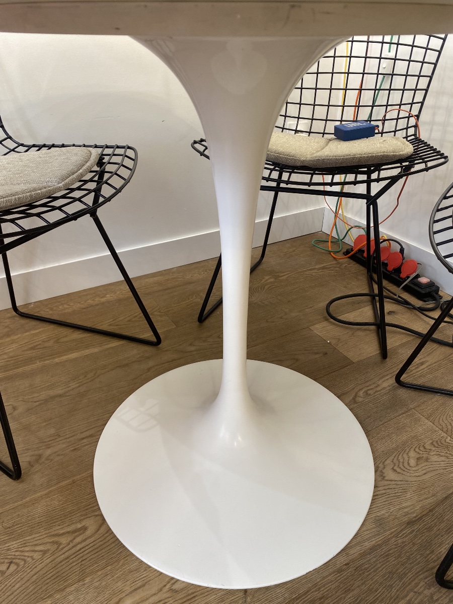 KNOLL - Table Tulip marbre Calacatta - Eero Saarinen - Ø 120 cm-photo-6