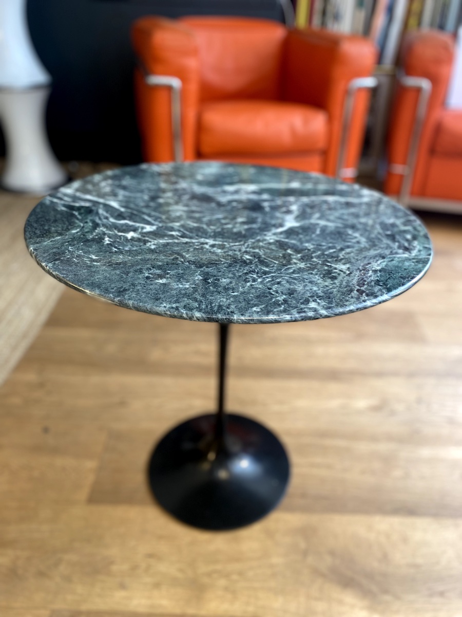 Table d'appoint/guéridon Tulipe - Knoll - Marbre Verde Alpi-photo-3