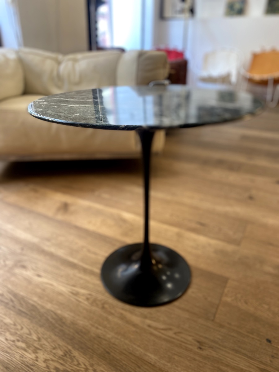 Table d'appoint/guéridon Tulipe - Knoll - Marbre Verde Alpi-photo-3