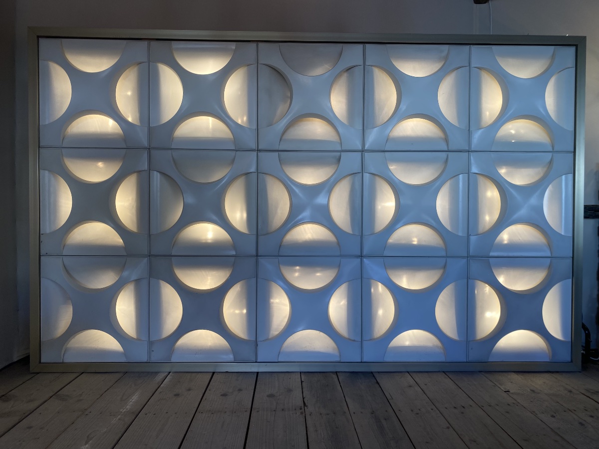 COMPOSITION D'APPLIQUES MURALES OYSTER PAR ROLF KRÜGER, 1960S, SET DE 15-photo-1