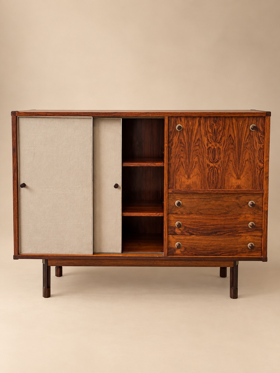 Sideboard - Rosewood Sideboard By George Coslin, Italy, 1950-photo-2