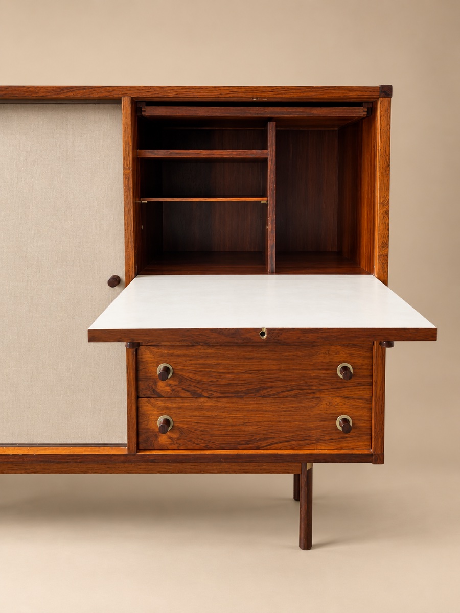 Sideboard - Rosewood Sideboard By George Coslin, Italy, 1950-photo-3