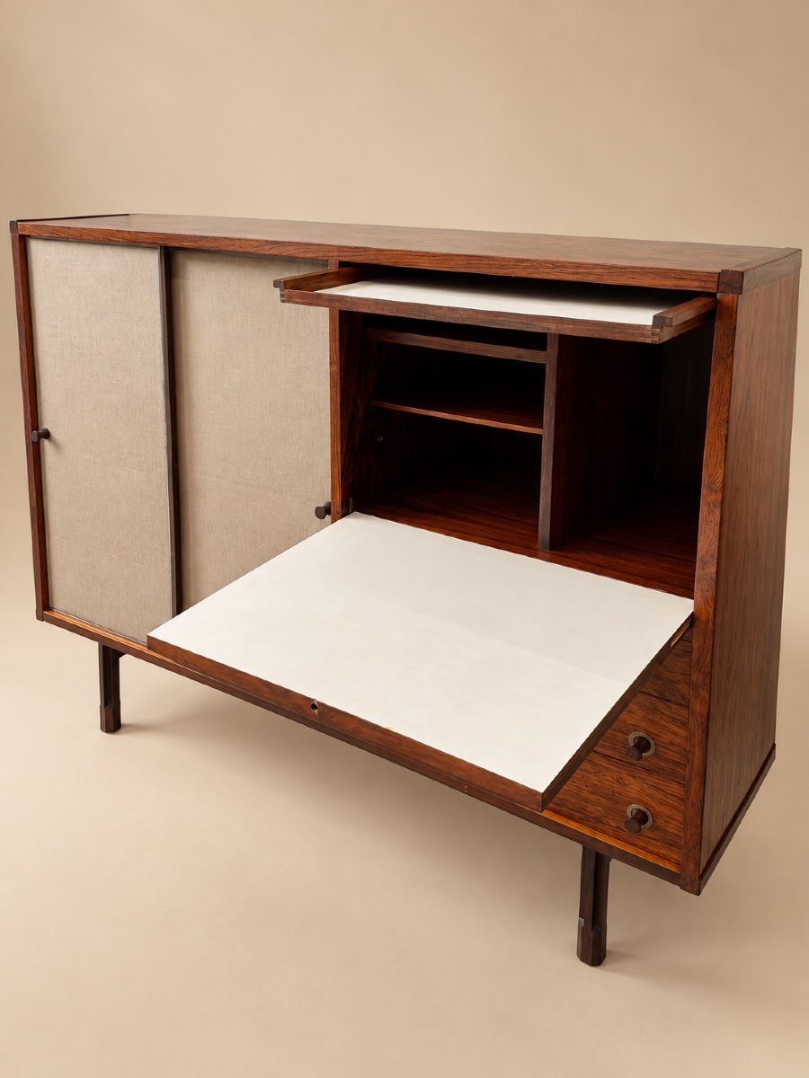 Sideboard - Rosewood Sideboard By George Coslin, Italy, 1950-photo-4