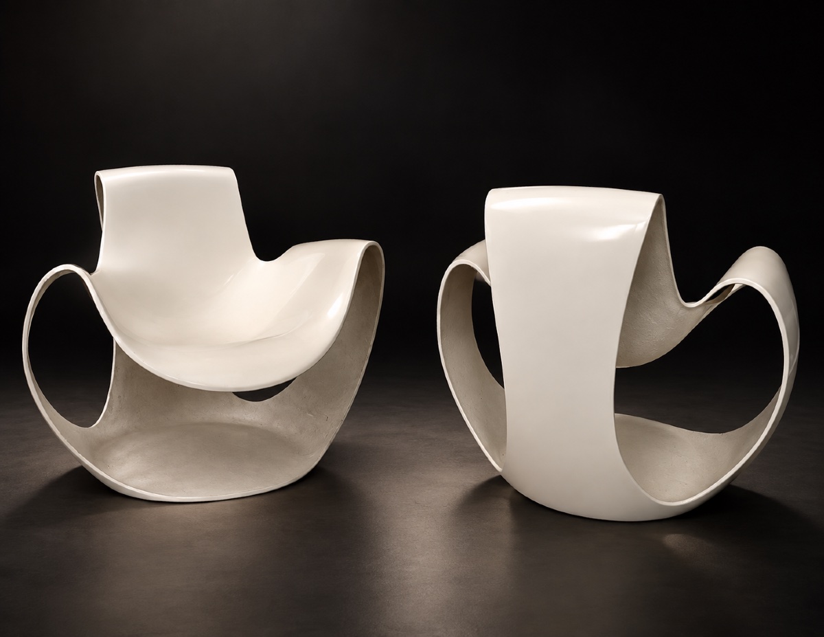 Paire de Fauteuils Albatros - Danielle Quarante -photo-2