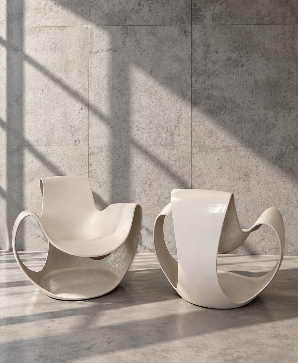 Paire de Fauteuils Albatros - Danielle Quarante 