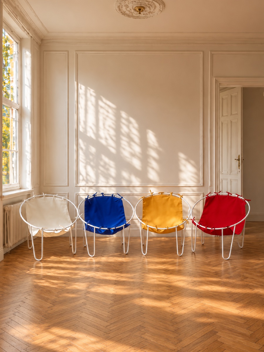 4 FAUTEUILS D'EXTÉRIEUR - ANNÉES 1950 - FRANCE