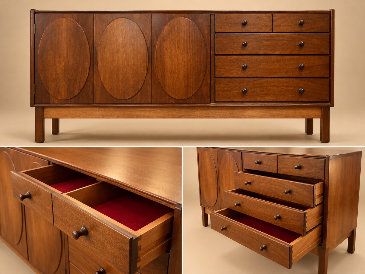 Jacques Hauville Sideboard For Roche Bobois, 1960s-photo-2