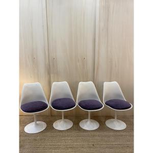 4 chaises Tulipes d’eero saarinen pour Knoll