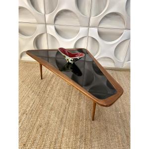 Table Basse Vintage de Charles Ramos Forme Libre 1950