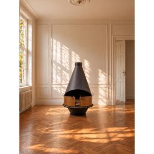Cheminée à foyer ouvert - années 1970
