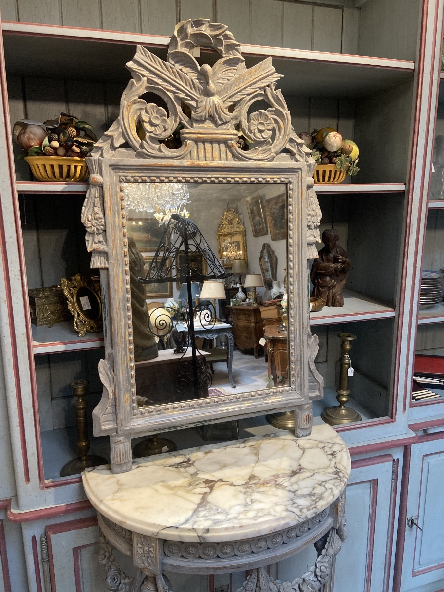 19th Century Console And Mirror -photo-3