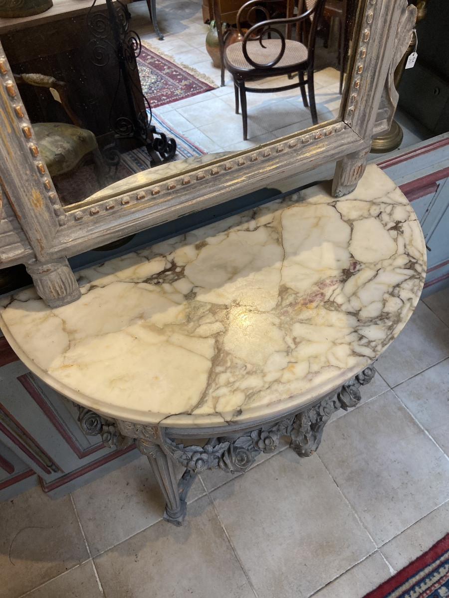 19th Century Console And Mirror -photo-4