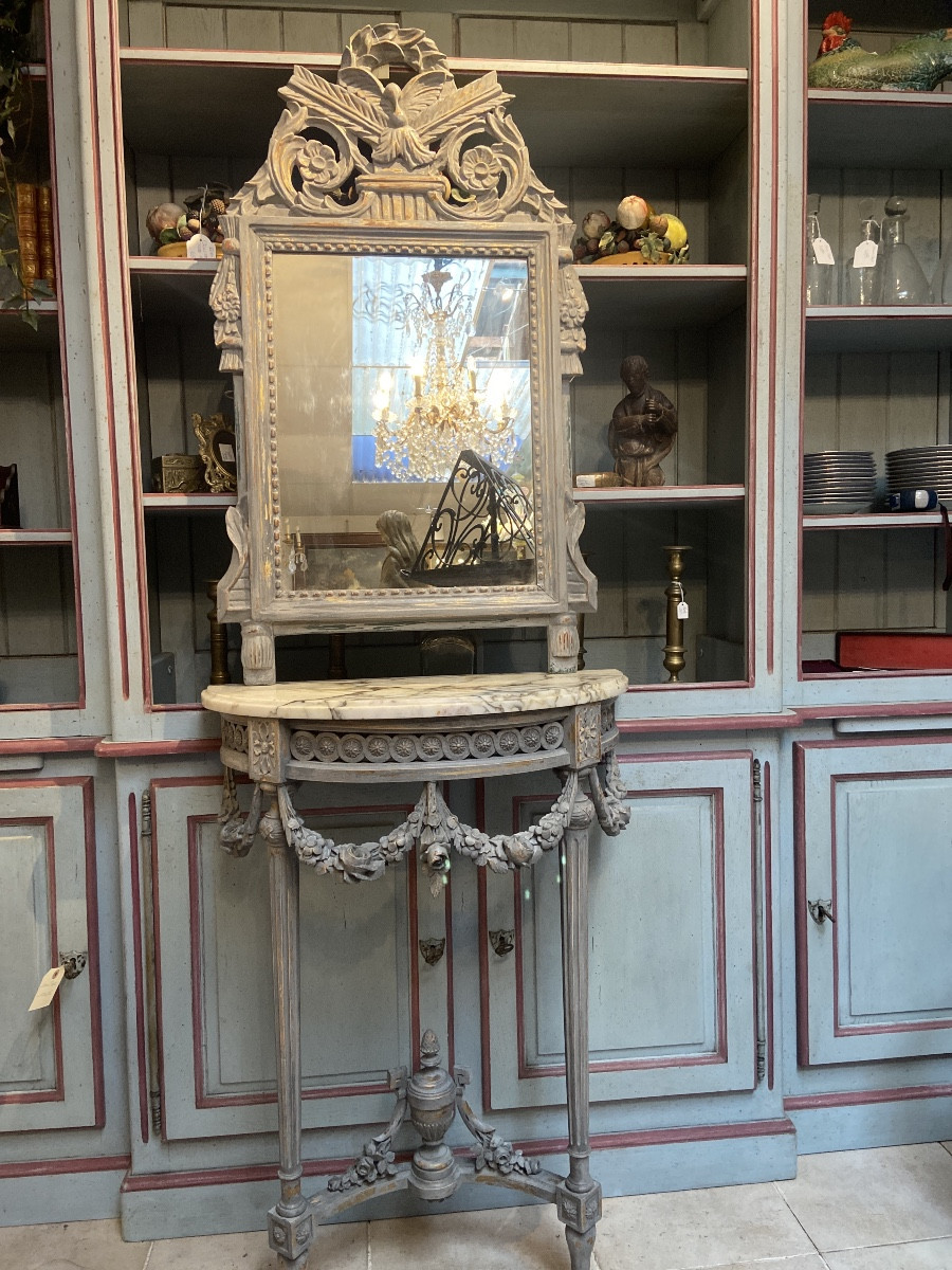 19th Century Console And Mirror 