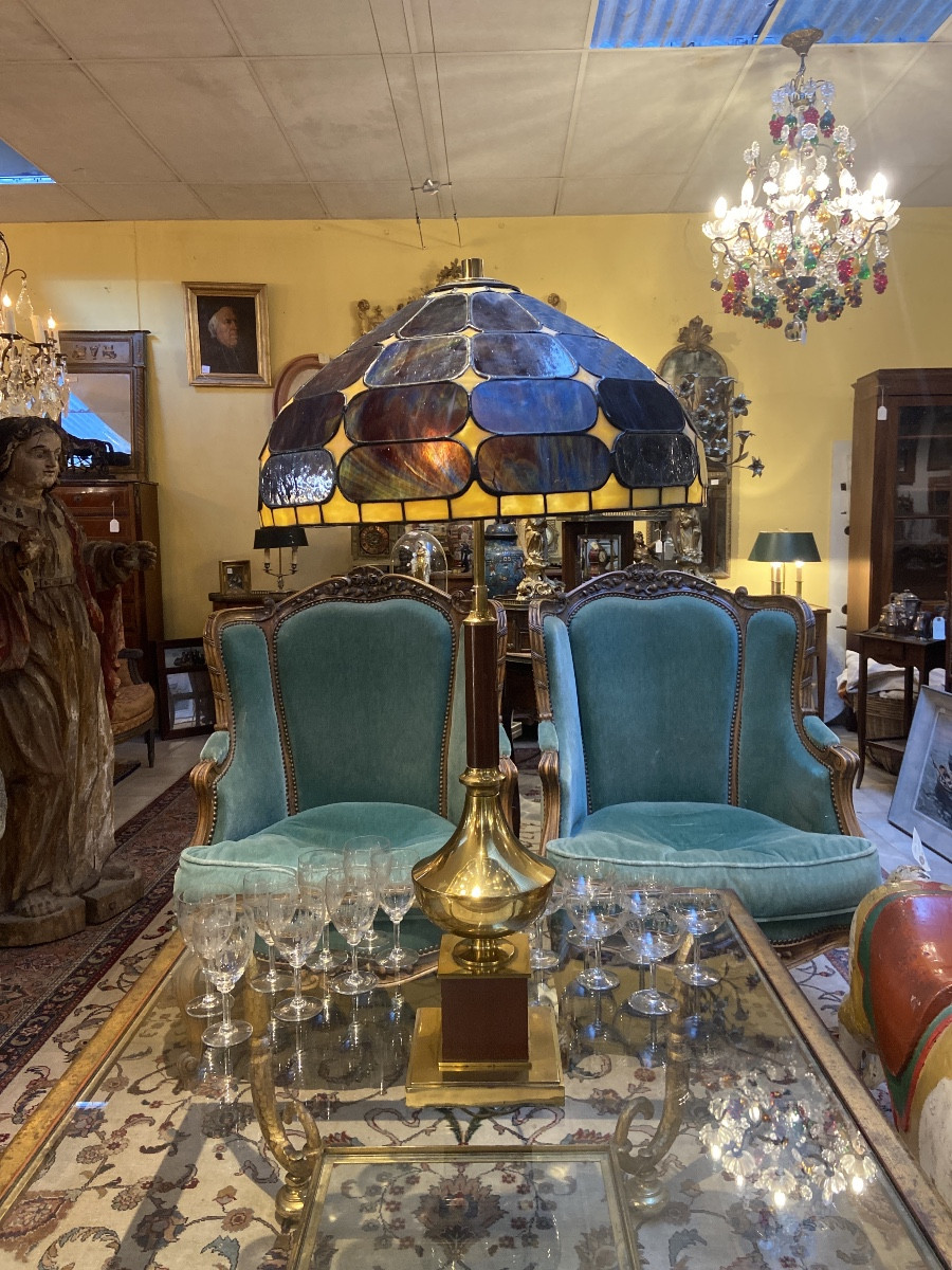 70s Tiffany Lamp-photo-2