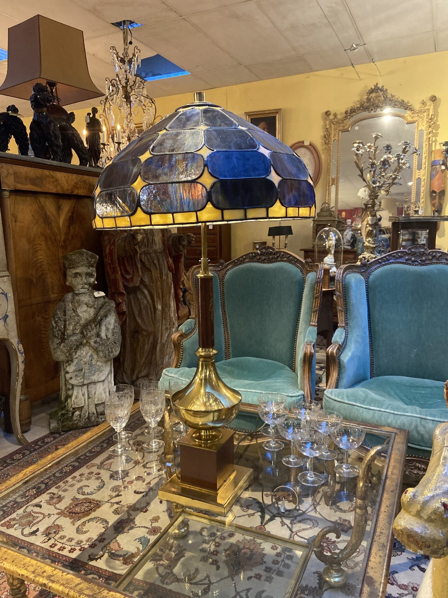 70s Tiffany Lamp-photo-4