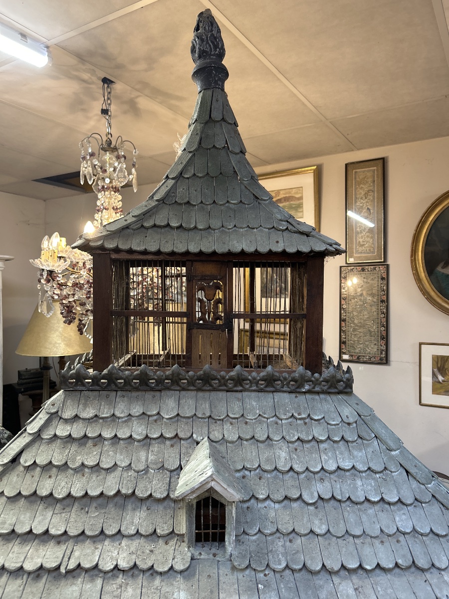 Cage oiseaux en bois -photo-4