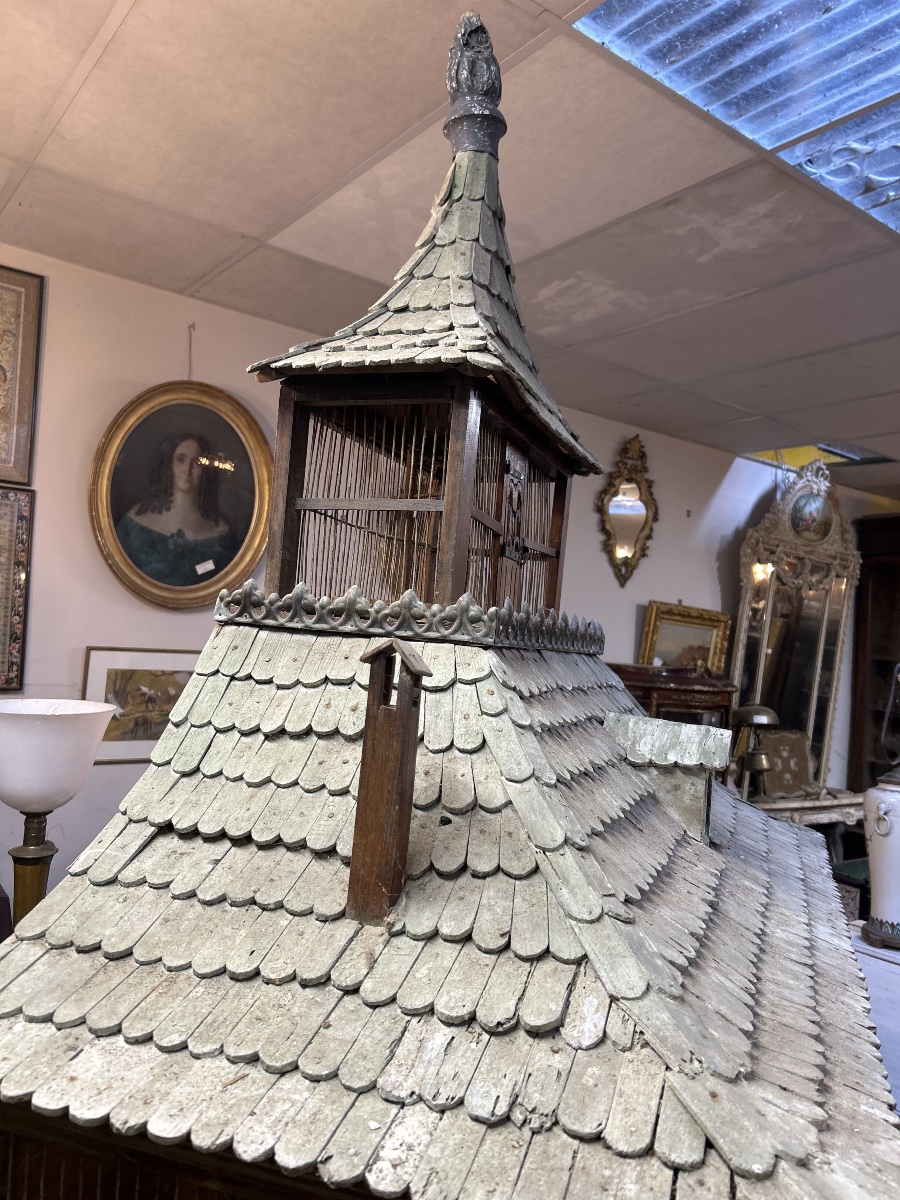 Cage oiseaux en bois -photo-1