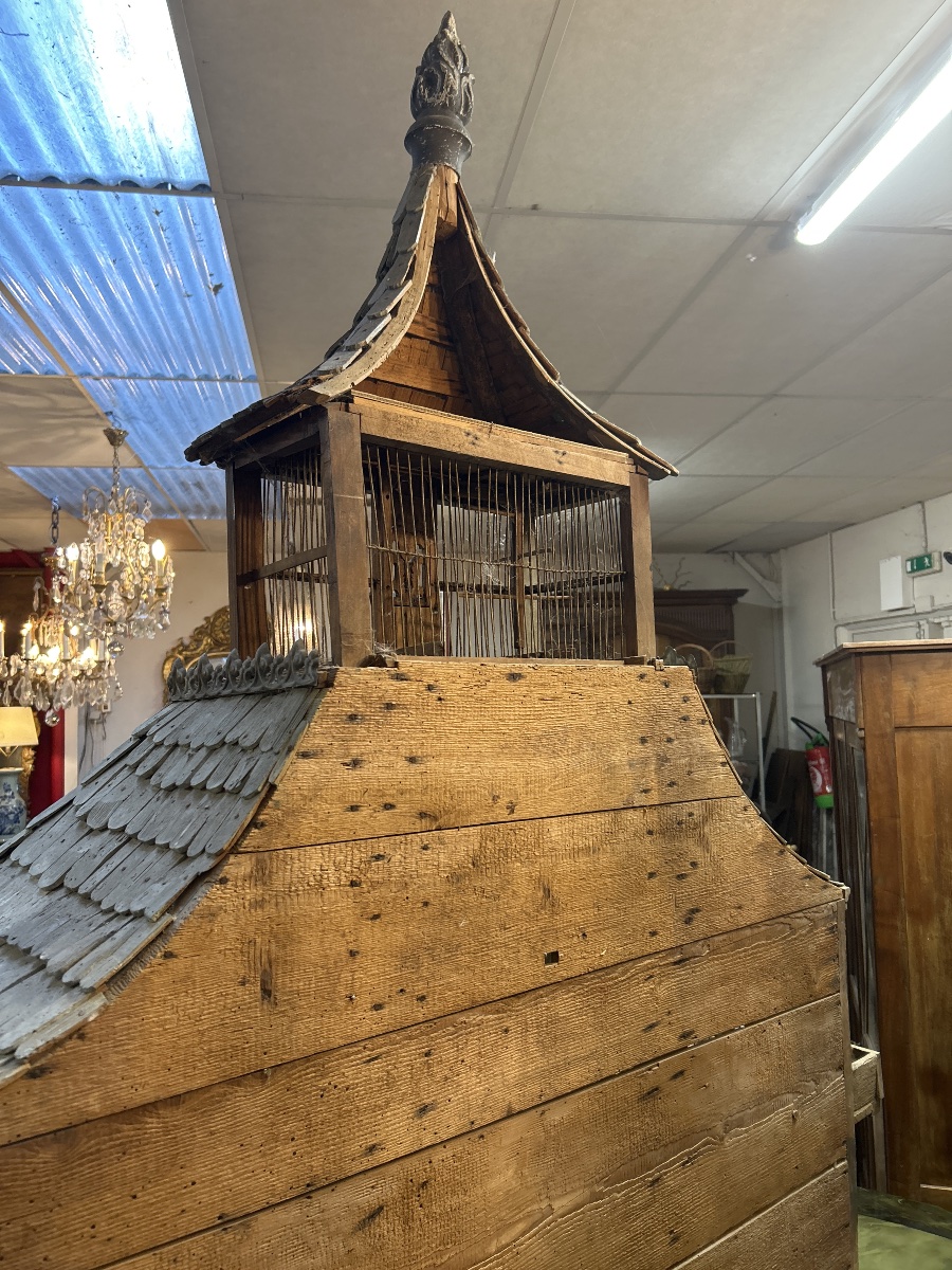 Cage oiseaux en bois -photo-4