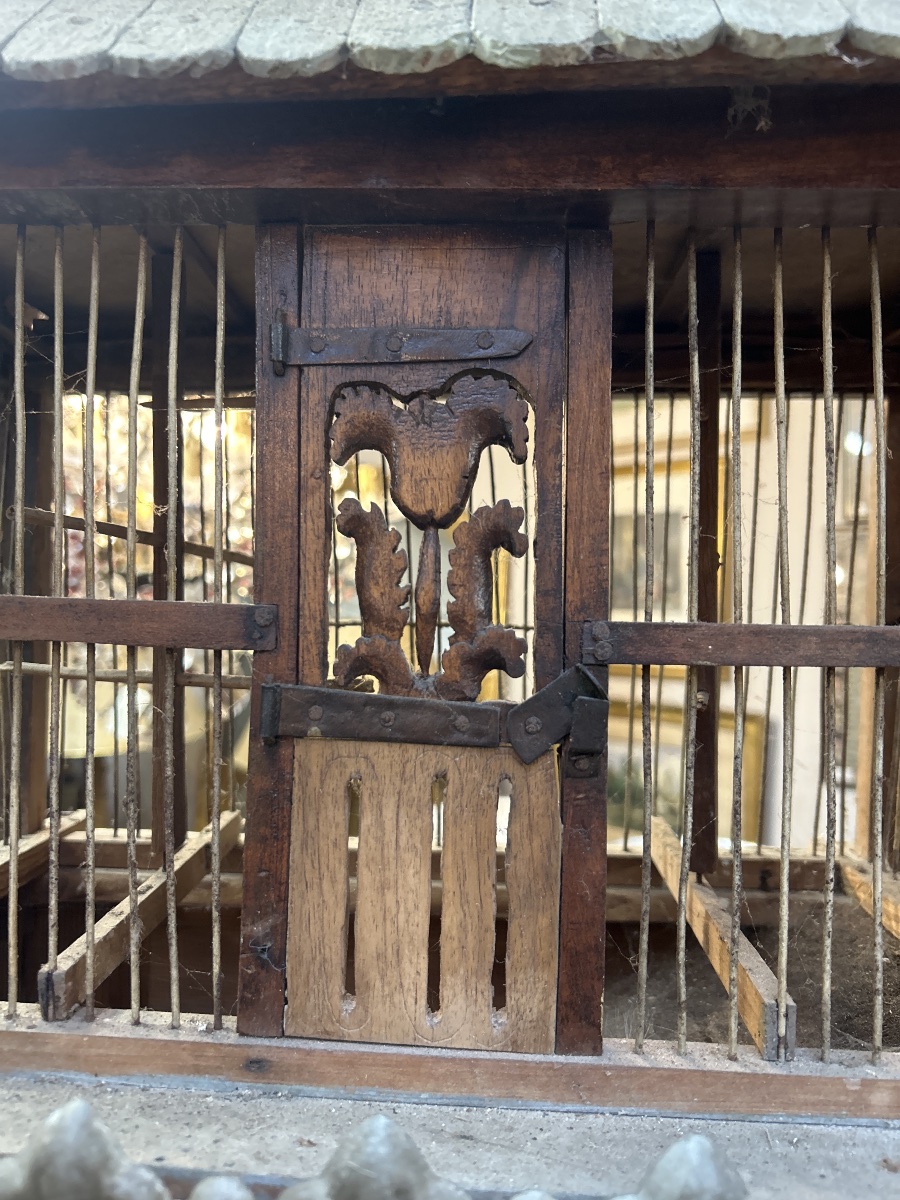 Cage oiseaux en bois -photo-7