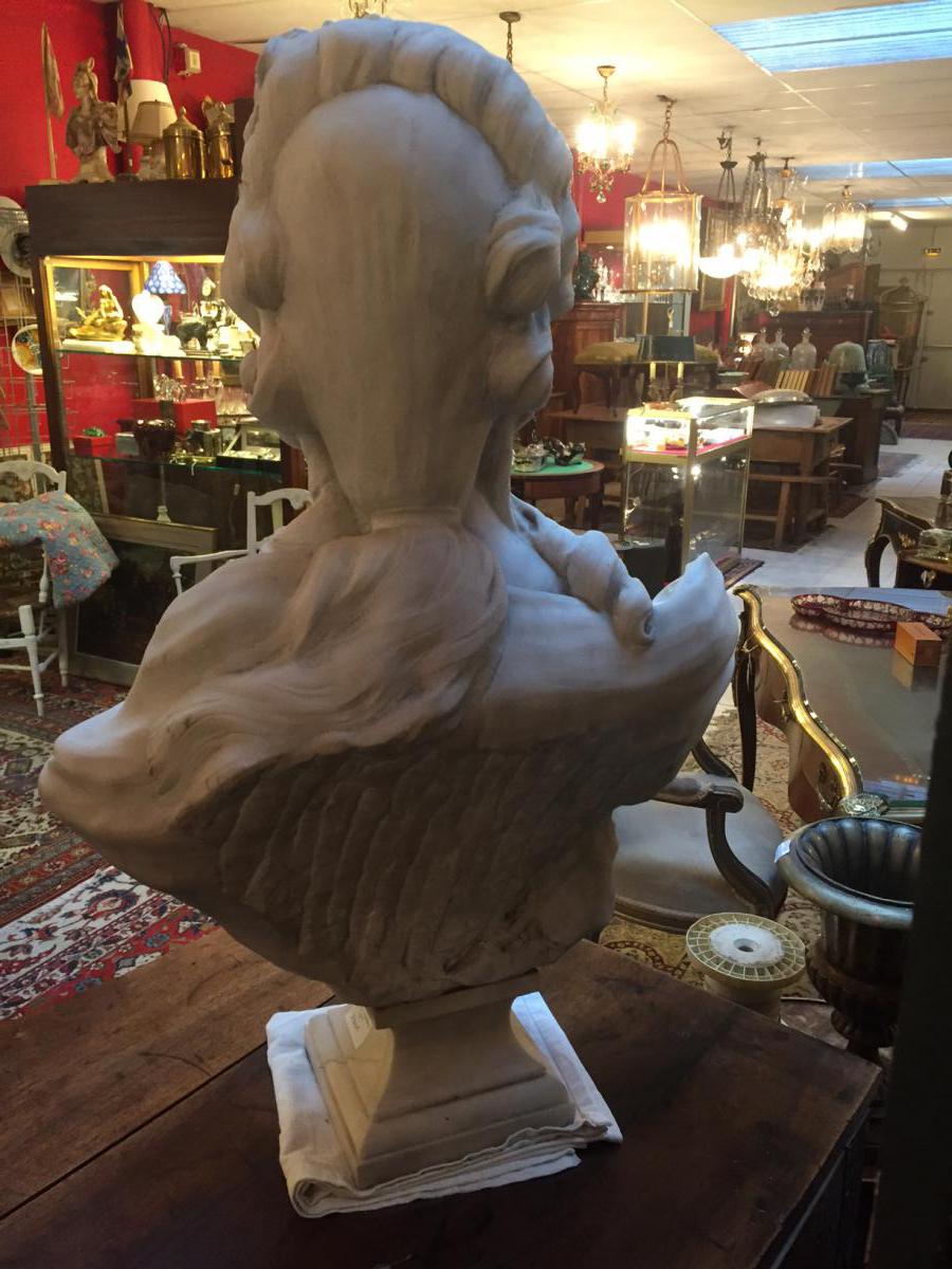 Female From Carrara Marble Bust-photo-4