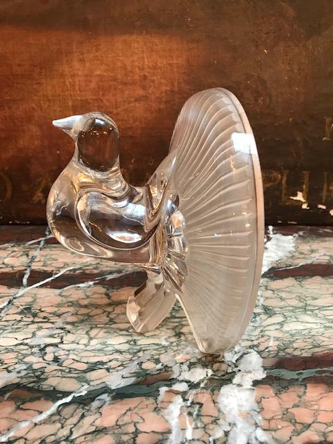 Pigeon paon En Cristal De Daum-photo-2