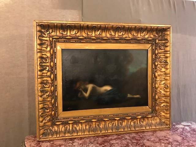 Naked Woman Oil On Canvas-photo-3