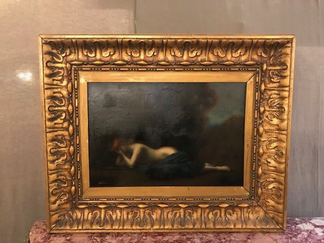 Naked Woman Oil On Canvas-photo-4