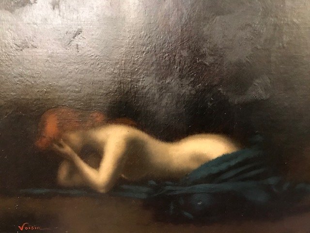 Naked Woman Oil On Canvas-photo-1