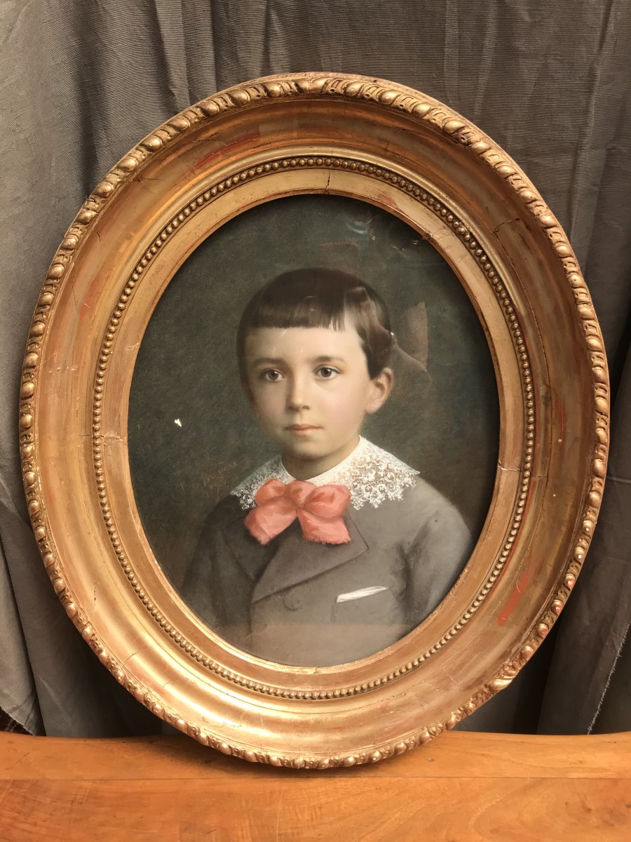 Portrait Pastel 19eme -photo-1